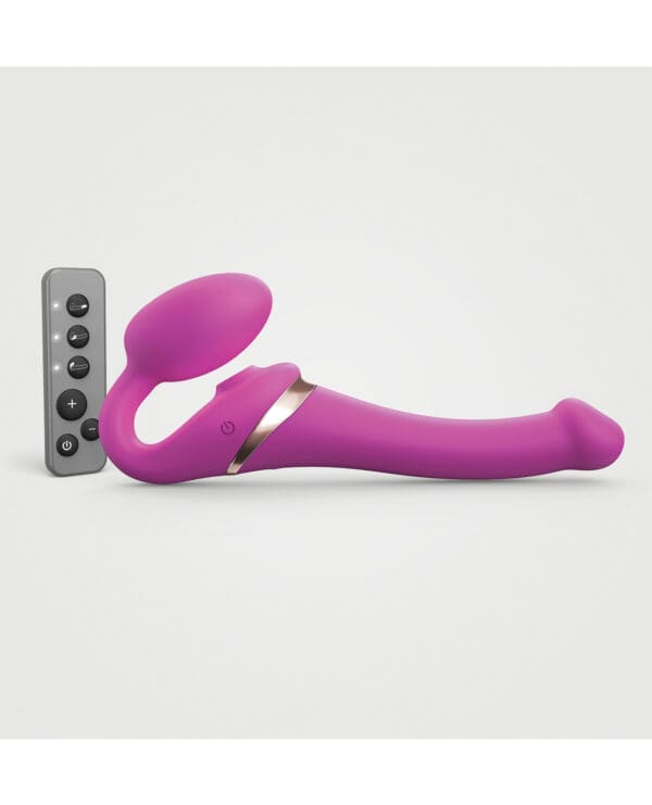 Strap on Me Multi Orgasm Bendable Strapless Strap on Small - Fuchsia - Image 2