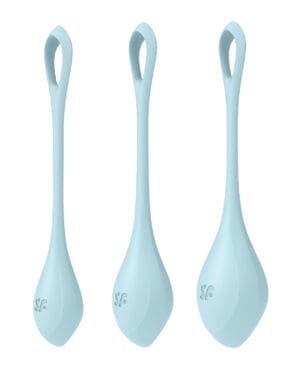 Satisfyer Yoni Power 2 Balls Training Set - Light Blue