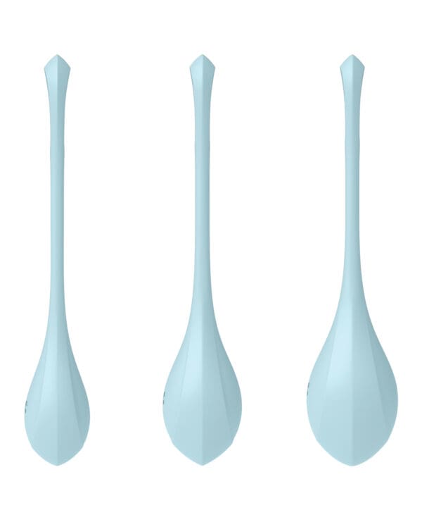 Satisfyer Yoni Power 2 Balls Training Set - Light Blue - Image 2