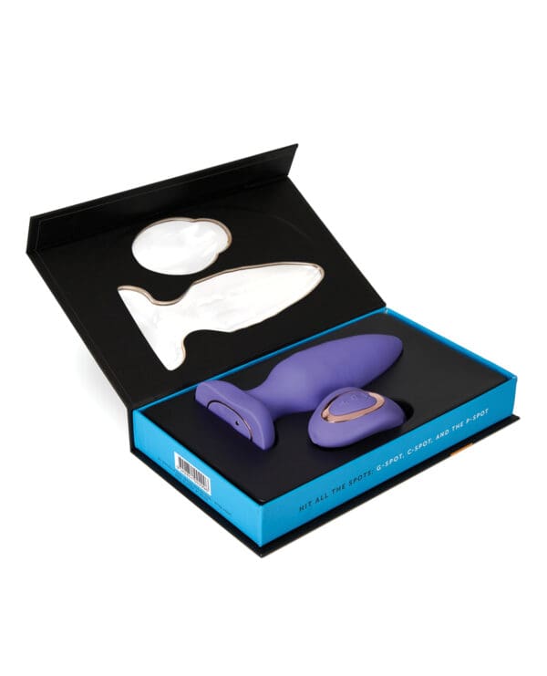 Nu Sensuelle Andii Vertical Roller Motion Butt Plug - Ultra Violet - Image 5