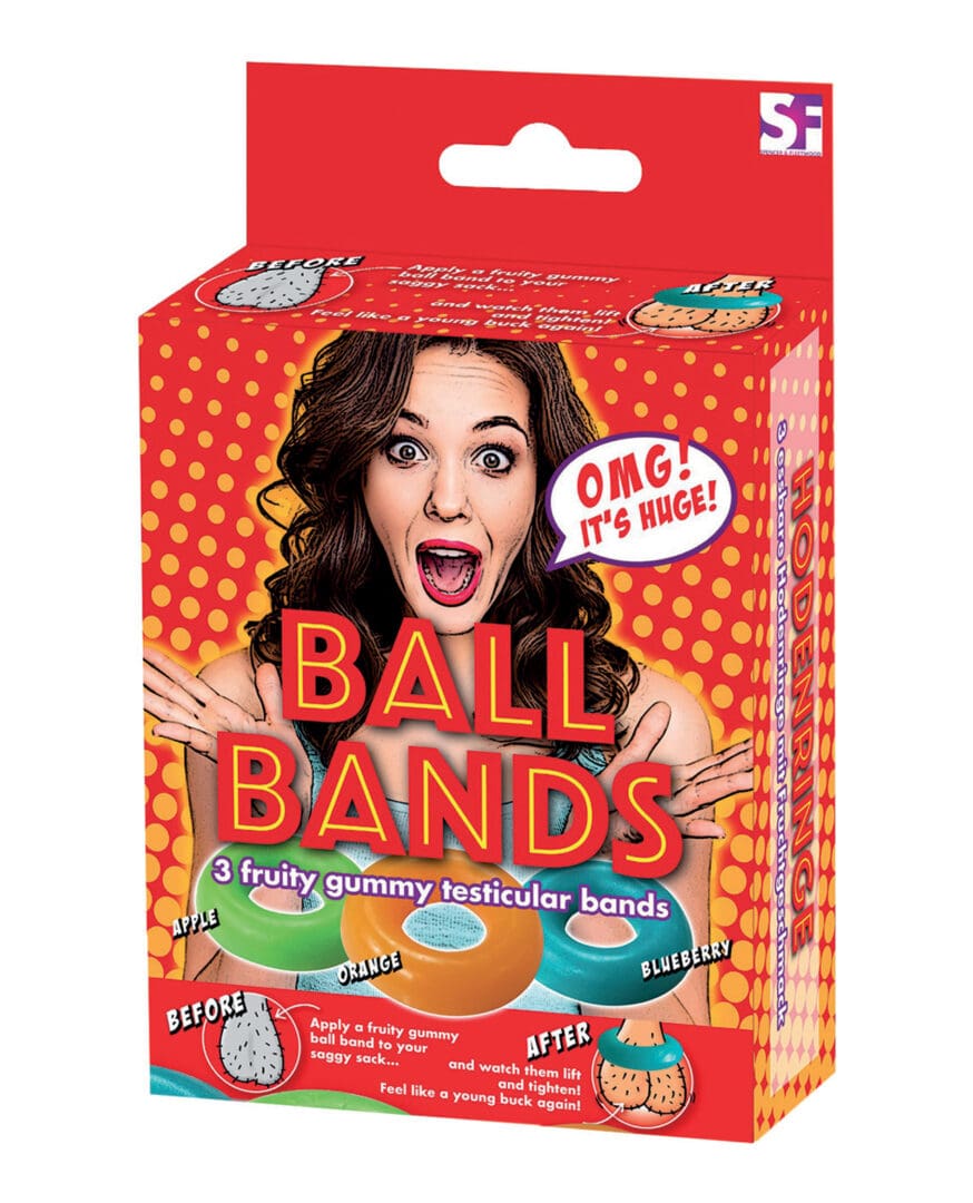Gummy Ball Bands - 3 Pack Asst. Colors/Flavors