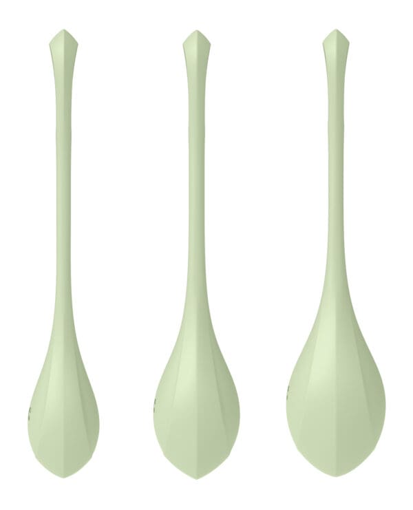 Satisfyer Yoni Power 2 Balls Training Set - Light Green - Image 2