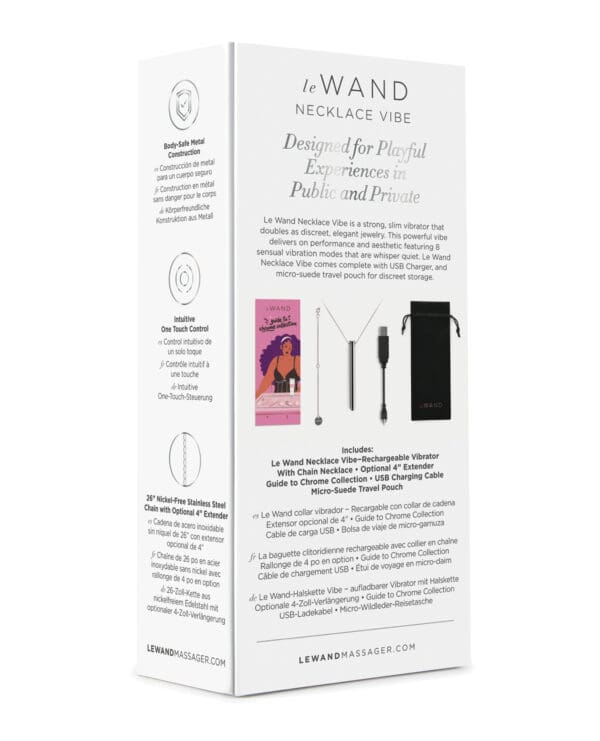 Le Wand Vibrating Necklace - Silver - Image 2