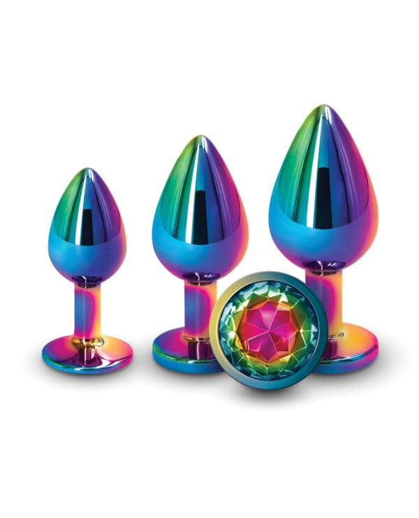 Rear Assets Rainbow Gem Anal Trainer Kit - Multi Color - Image 3