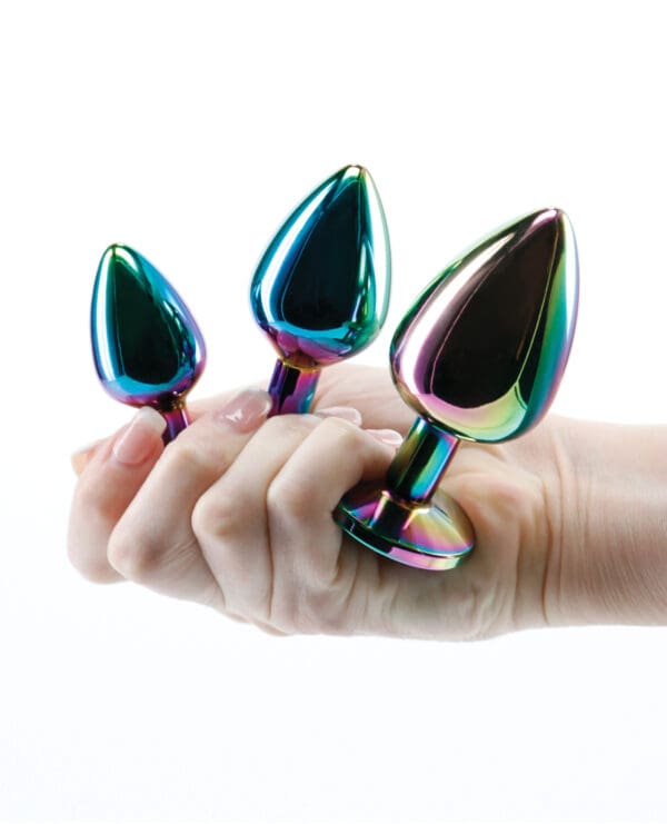 Rear Assets Rainbow Gem Anal Trainer Kit - Multi Color - Image 4
