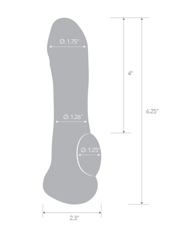 Blue Line C & B 6.25" Transparent Penis Enhancing Sleeve Extension - Clear - Image 4