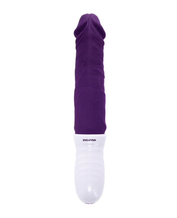 Evolved Plum Thrust Realistic Shaft Vibrator - Purple - Image 3