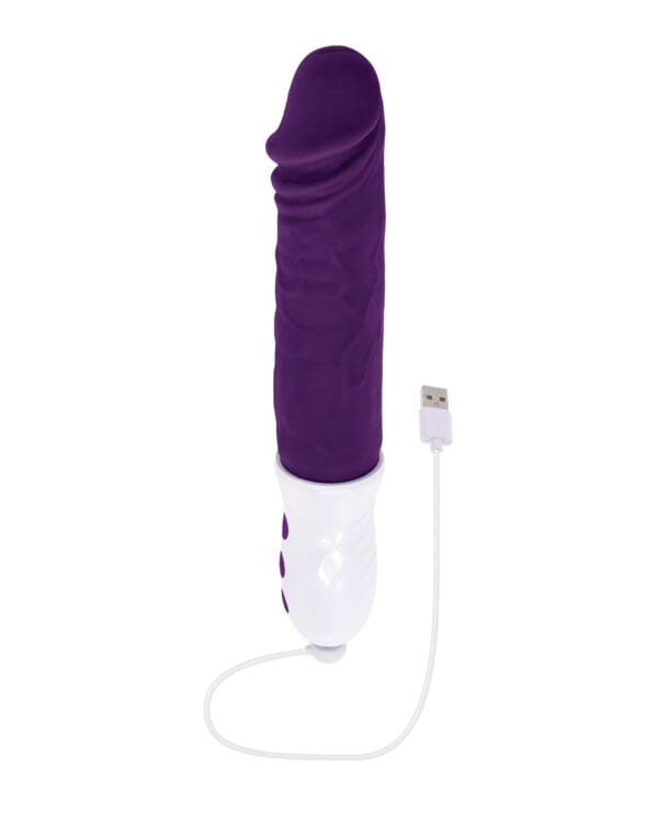 Evolved Plum Thrust Realistic Shaft Vibrator - Purple - Image 5