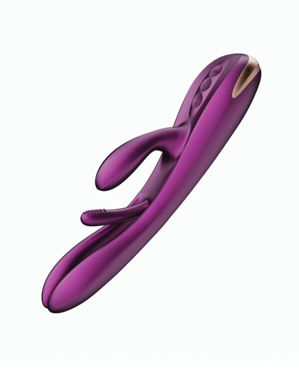 Terri App Controlled Kinky Finger Tapping Rabbit Vibrator - Purple - Image 3