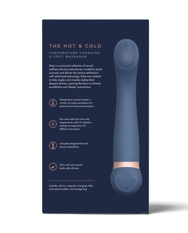 Deia the Hot & Cold Heating & Cooling Vibrator - Navy - Image 2