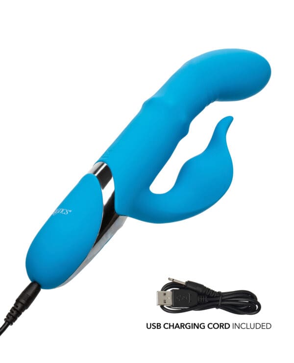 Enchanted Beaded Power "G" Vibrator - Blue - Image 5