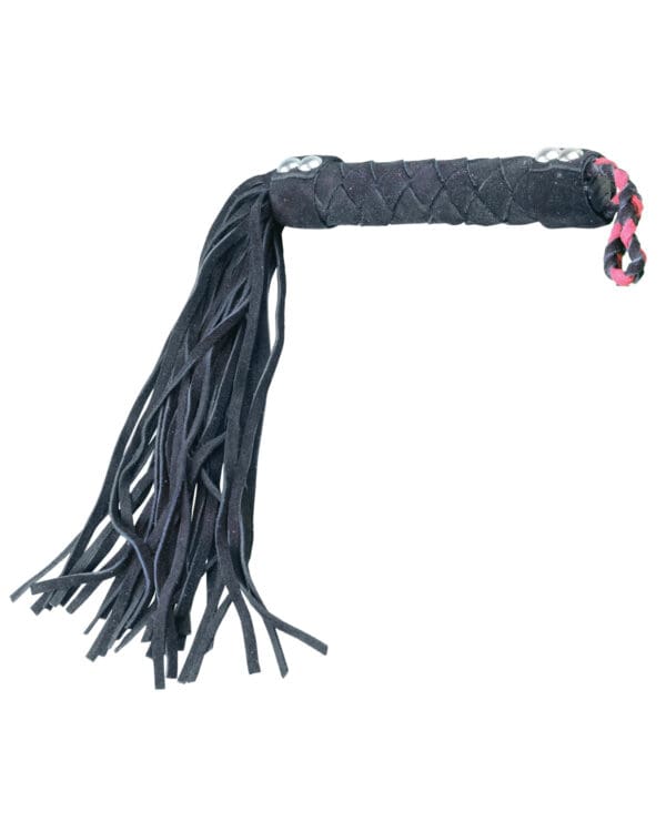 Plesur 15" Leather Flogger - Black - Image 2