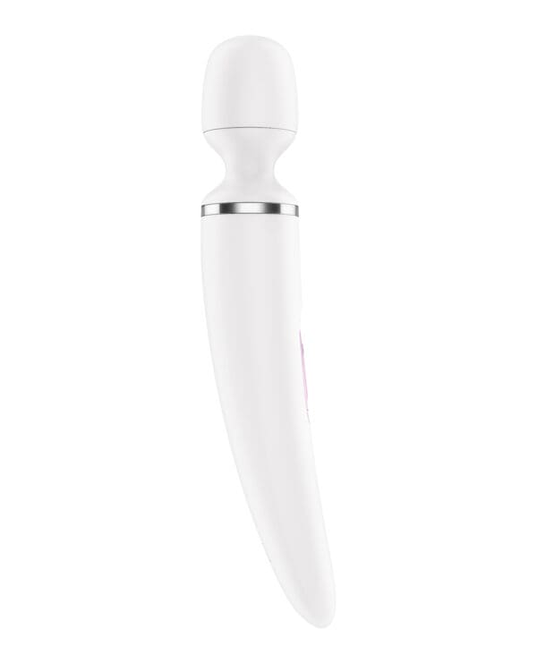 Satisfyer Wand-er Woman - White/Chrome - Image 2