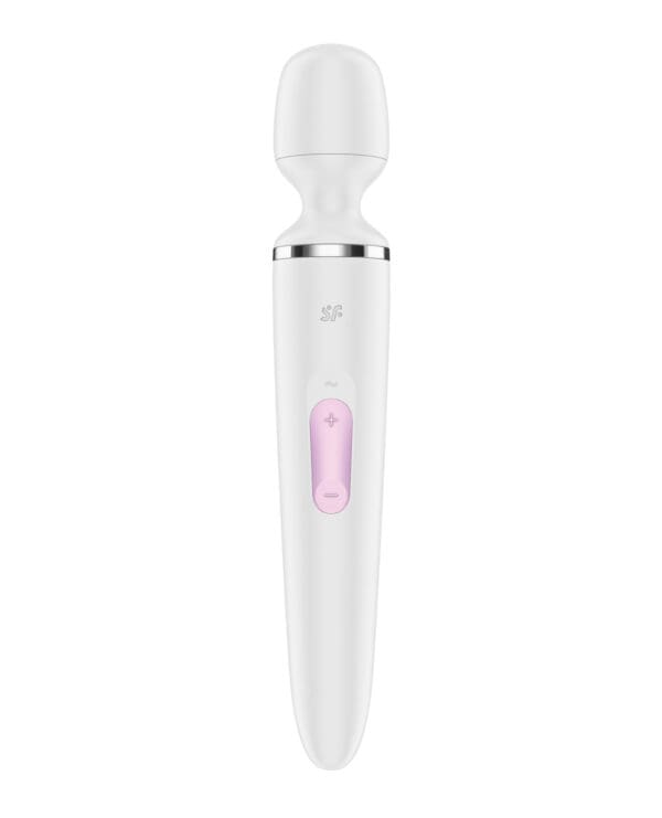 Satisfyer Wand-er Woman - White/Chrome - Image 4