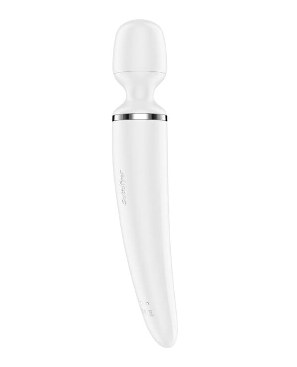 Satisfyer Wand-er Woman - White/Chrome - Image 5