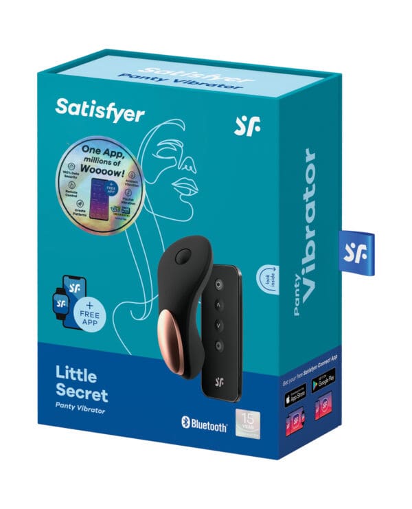 Satisfyer Little Secret Panty Vibrator - Black - Image 5