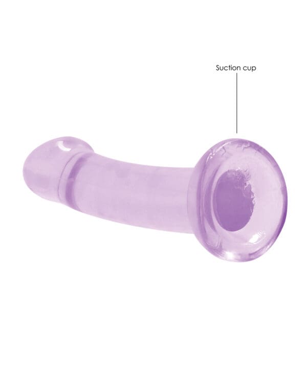 Shots RealRock Crystal Clear 7" Dildo  - Purple - Image 3