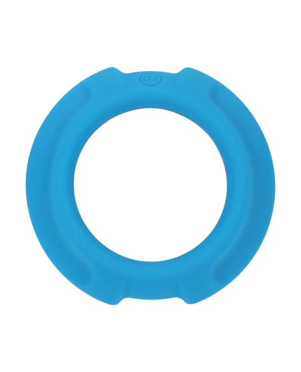 OptiMale FlexiSteel Cock Ring - 43mm Blue - Image 2