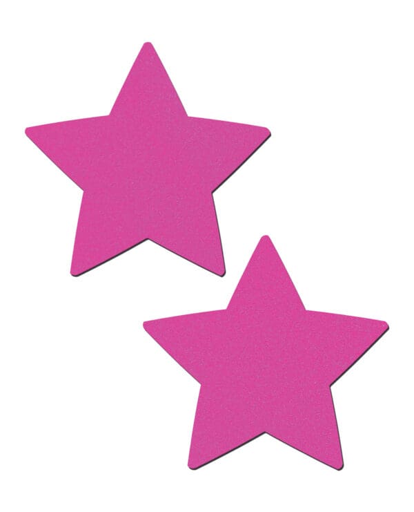 Pastease Basic Star Black Light Reactive - Neon Pink O/S - Image 2