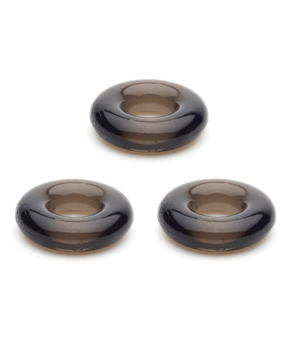 Sport Fucker Chubby Cockring Pack of 3 - Smoke - Image 4