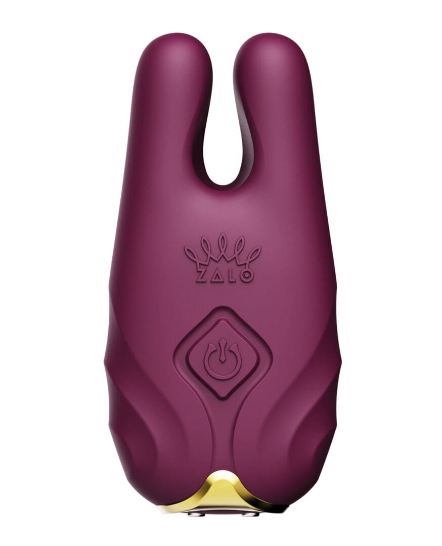 Zalo Nave Vibrating Nipple Clamps - Velvet Purple - Image 3