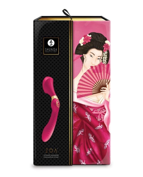 Shunga Zoa Intimate Massager - Raspberry - Image 4
