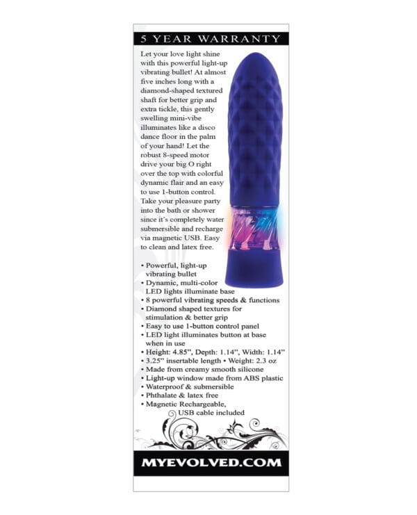 Evolved Raver Light Up Bullet - Purple - Image 2