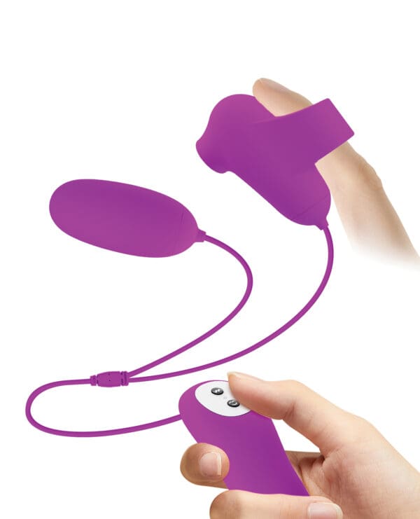 Pretty Love Suction & Vibro Bullets - Fuchsia - Image 5