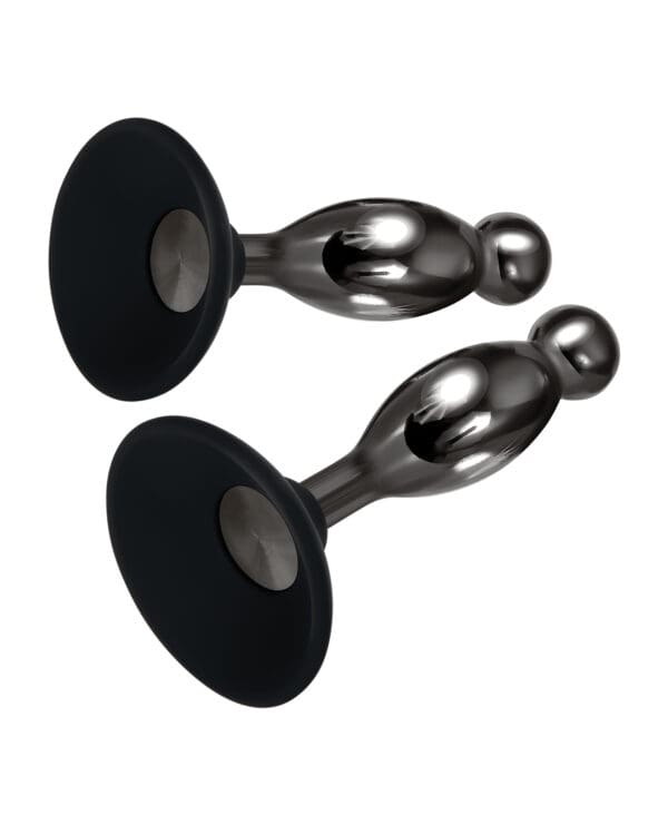 Evolved Joy Sticks 2 pc Plug Set - Black/Chrome - Image 4