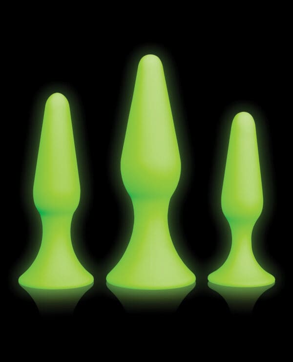 Shots Ouch Butt Plug Set - Glow in the Dark - Image 4