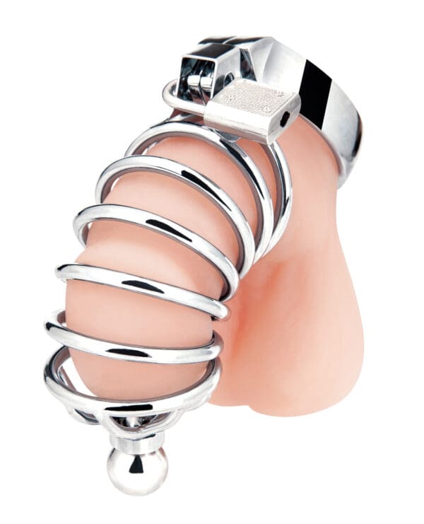 Blue Line Urethral Play Cage - Silver - Image 2
