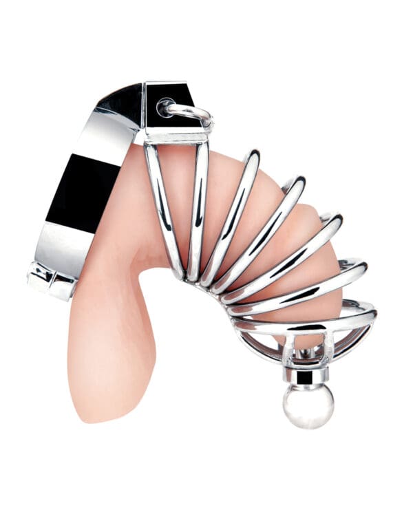 Blue Line Urethral Play Cage - Silver - Image 3