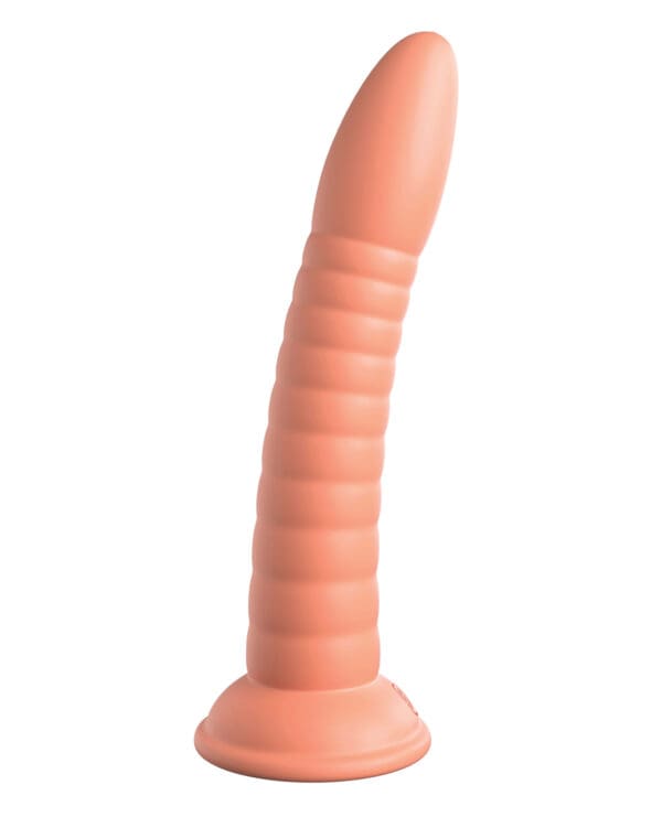 Dillio Platinum 7" Wild Thing Silicone Dildo - Peach - Image 3