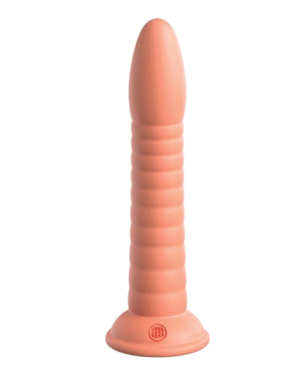 Dillio Platinum 7" Wild Thing Silicone Dildo - Peach - Image 4