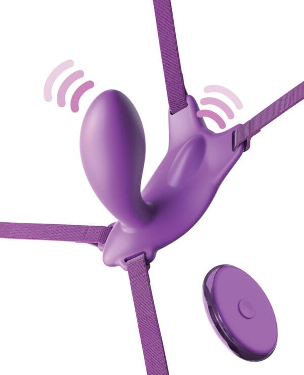 Fantasy For Her Ultimate G-Spot Butterfly Strap On - Purple - Image 4