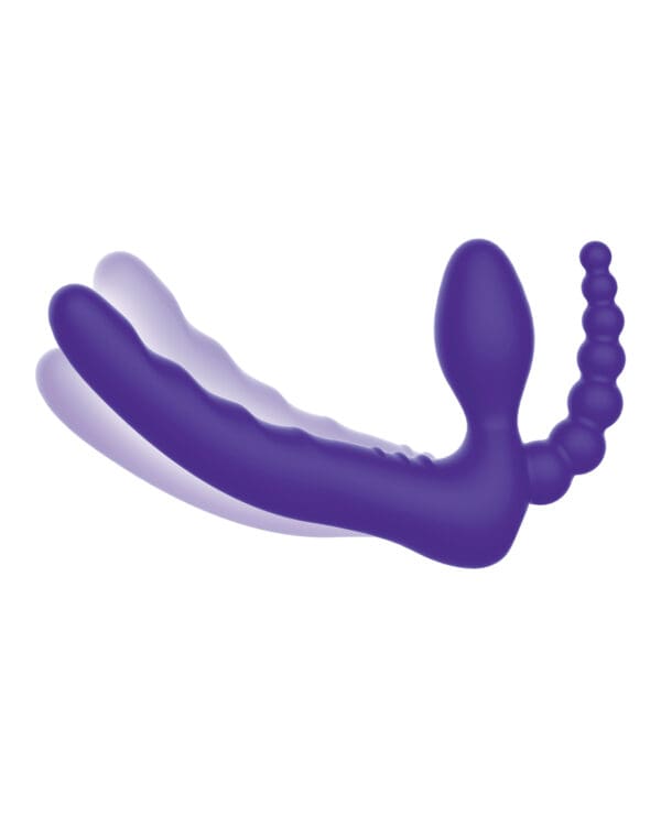 Pegasus 7" Strapless Strap On w/Remote - Purple - Image 5