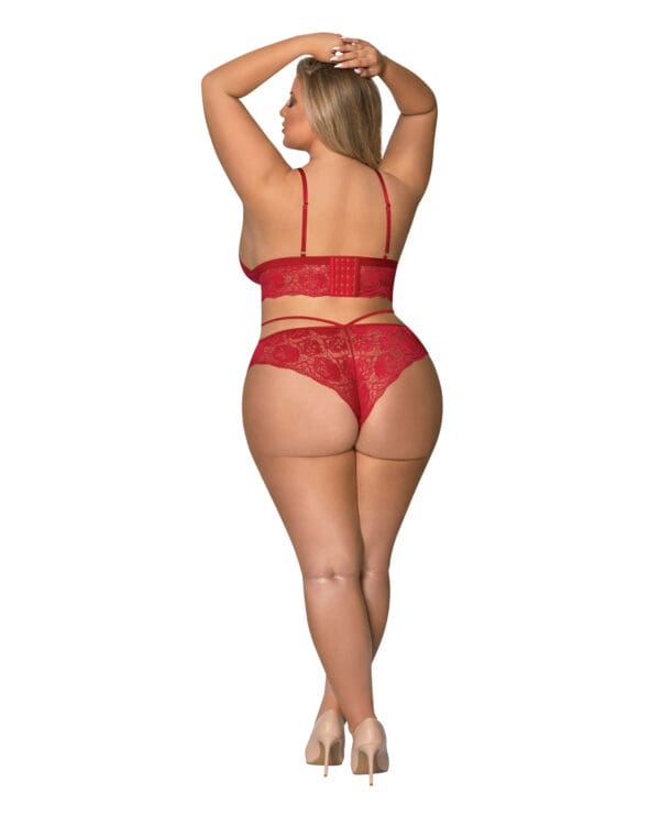 Sugar & Spice Bra & Panty Red QN - Image 3