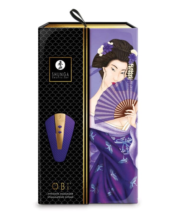 Shunga Obi Intimate Massager - Purple - Image 5
