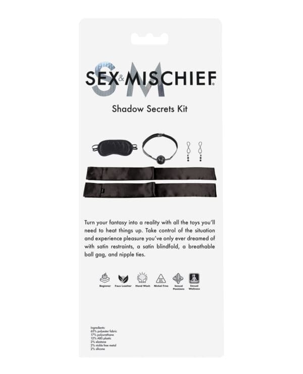 Sex & Mischief Shadow Secrets Kit - Black - Image 2