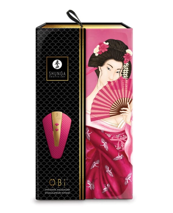 Shunga Obi Intimate Massager - Raspberry - Image 5
