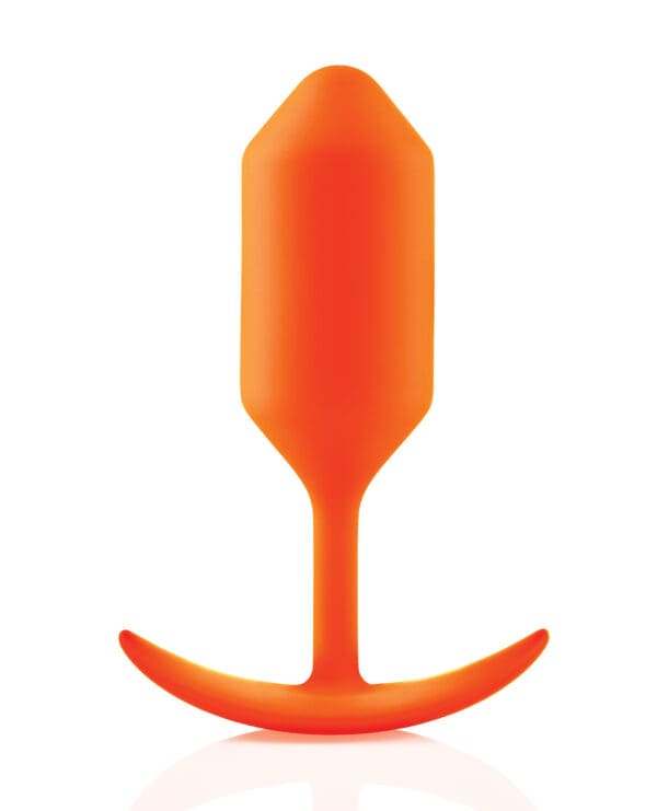 b-Vibe Weighted Snug Plug 3 - 180 g Orange - Image 2