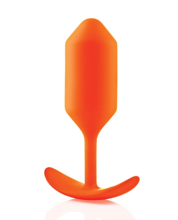 b-Vibe Weighted Snug Plug 3 - 180 g Orange - Image 3