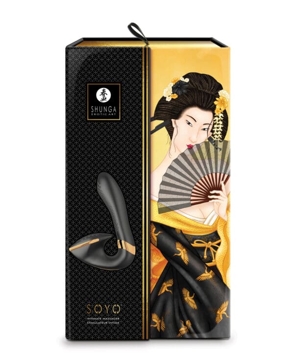 Shunga Soyo Intimate Massager - Black - Image 4