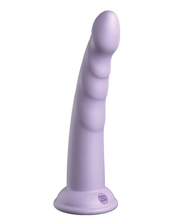 Dillio Platinum 7" Slim Seven Silicone Dildo - Purple - Image 2