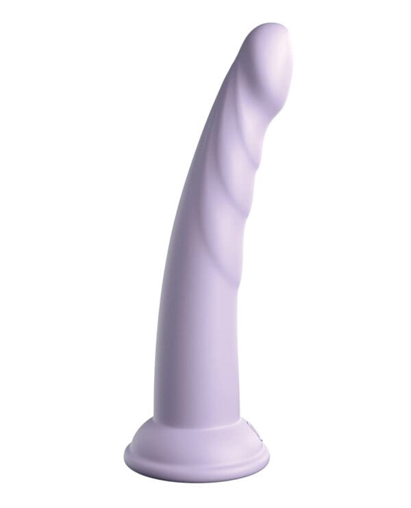Dillio Platinum 7" Slim Seven Silicone Dildo - Purple - Image 3