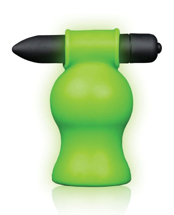 Shots Ouch Vibrating Head Masturbator - Glow in the Dark - Image 2