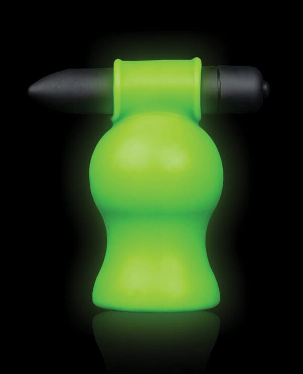 Shots Ouch Vibrating Head Masturbator - Glow in the Dark - Image 3