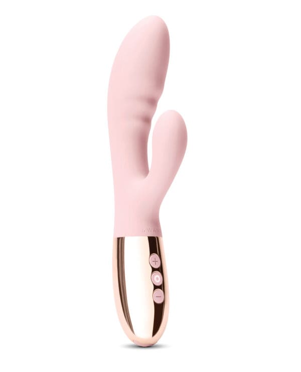 Le Wand BLEND Double Motor Rabbit Rechargeable Vibrator - Rose Gold - Image 3