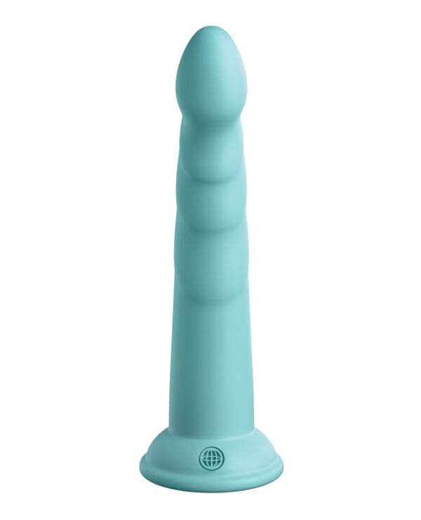 Dillio Platinum 7" Slim Seven Silicone Dildo - Teal - Image 4