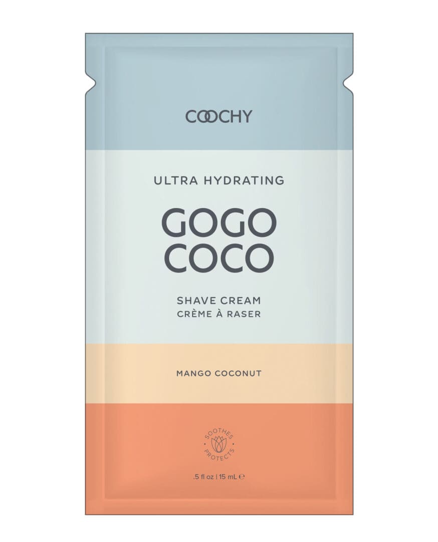 COOCHY Ultra Hydrating Shave Cream Foil - .35 oz Mango Coconut